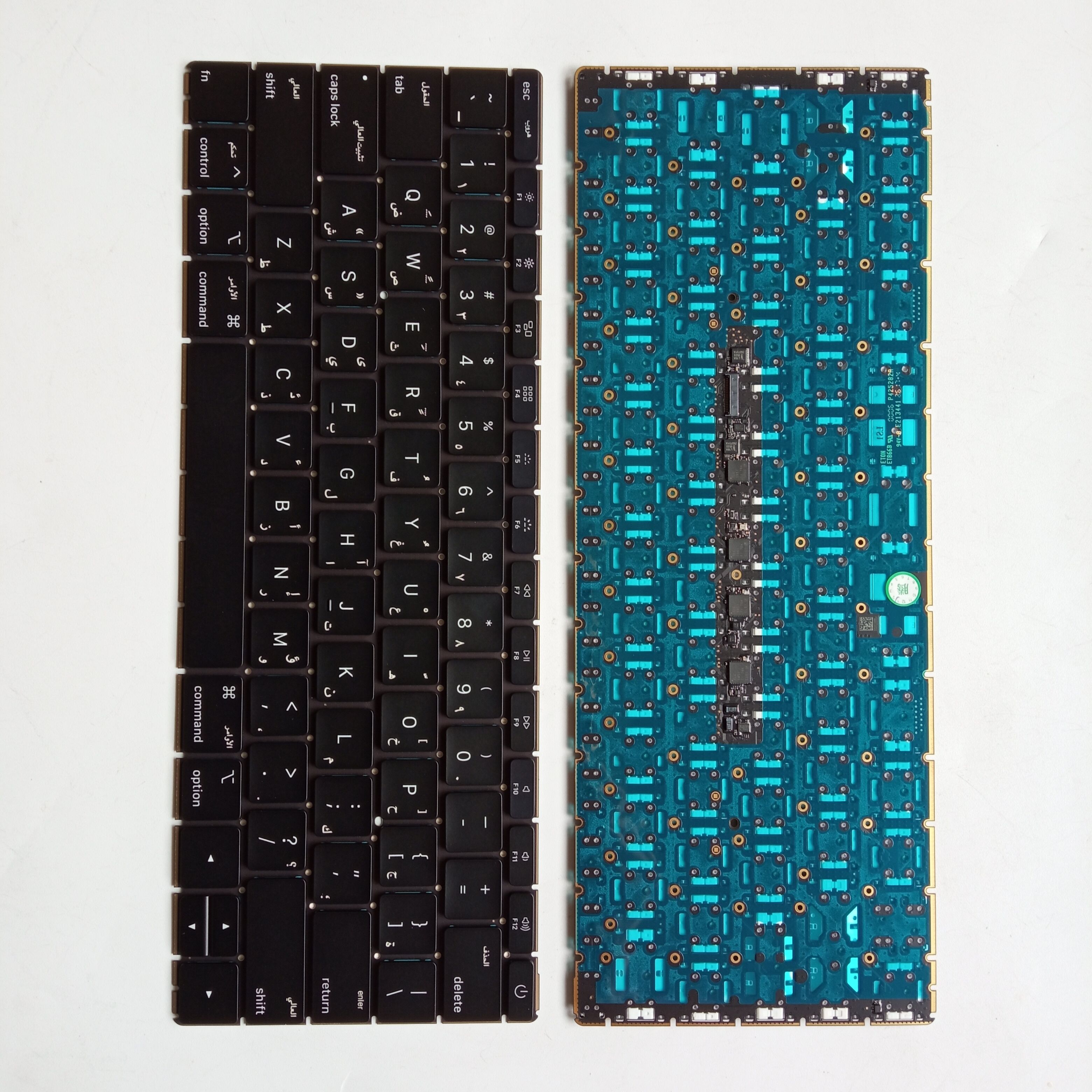Picture of New Replacement Laptop Keyboard For APPLE A1534 small carriage return BLACK Backlit AR Layout